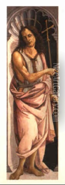 St. John The Baptist Oil Painting -  Bartolomeo di Giovanni