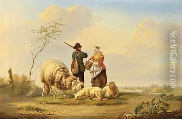 The Rendez-Vous Oil Painting - Franz van Severdonck