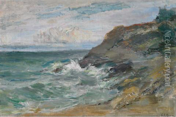 Incoming Tide Oil Painting - Charles Eugene Moss