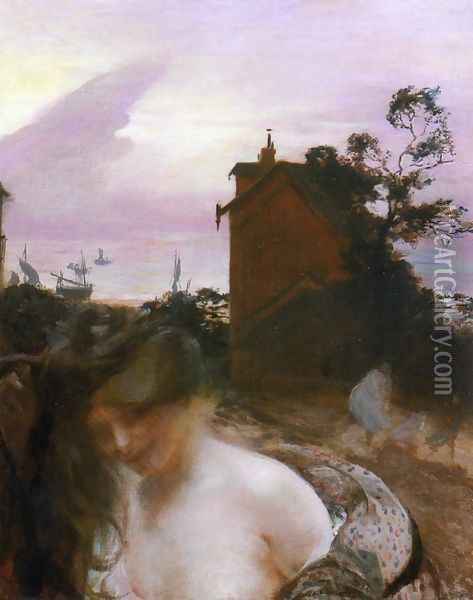 The Storm Oil Painting - Paul Albert Besnard