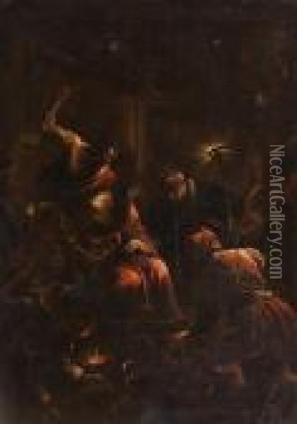 Geiselung Christi Oil Painting - Jacopo Bassano (Jacopo da Ponte)