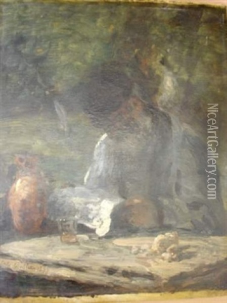 Le Buveur De Cidre Oil Painting - Adolphe Felix Cals