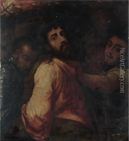 The Arrest Of Christ Oil Painting - Michiel Ii Coxie