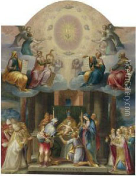 Circumcision Of Christ Oil Painting - Cesare Nebbia