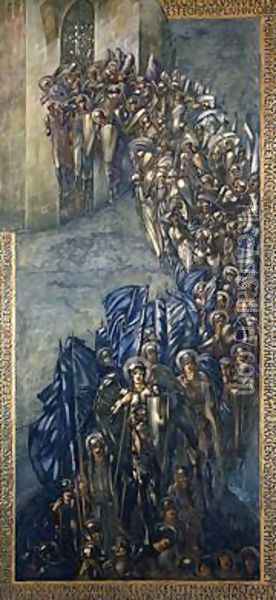 The Fall of Lucifer Oil Painting - Sir Edward Coley Burne-Jones