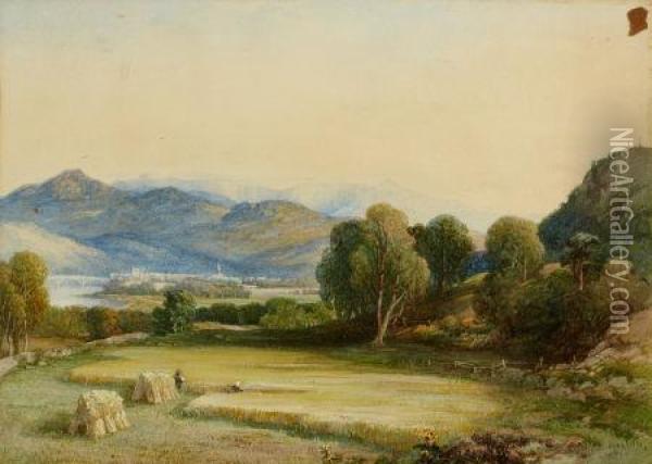 Panoramic Landscape Oil Painting - Anthony Vandyke Copley Fielding