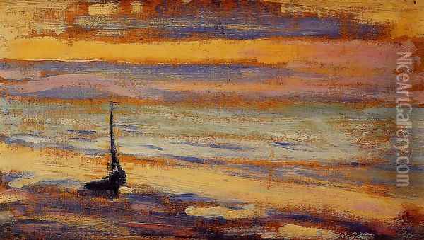 The Beach Oil Painting - Georges Lemmen