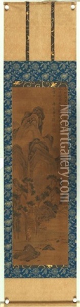 Tang Yin: Ink And Color On Silk Oil Painting -  Tang Yin