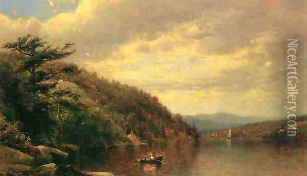 Boating on Lake George Oil Painting - George Henry Smillie