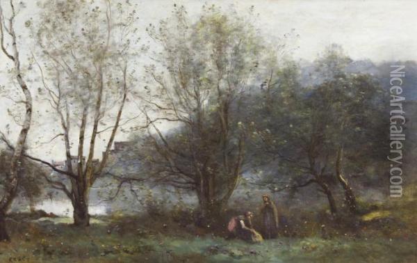 Les Etangs De Ville D'avray Oil Painting - Jean-Baptiste-Camille Corot