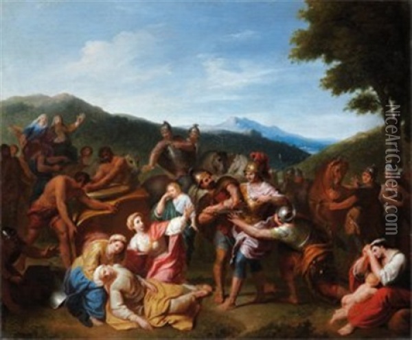 Sujet De L'histoire Antique Oil Painting - Henri-Antoine de Favanne