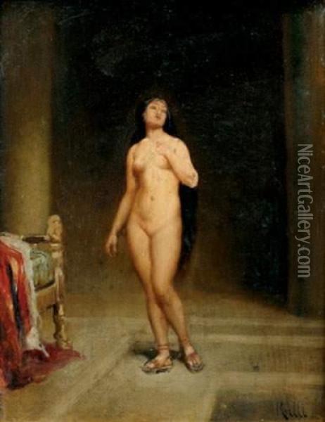Odalisque Oil Painting - Theodore Legrand