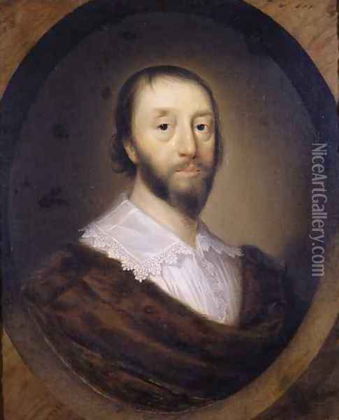 Portrait of Sir Dudley Digges Oil Painting - Cornelius Janssens Van Ceulen
