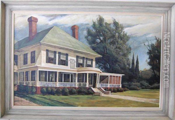 Painting Of Home Entitled Morning Sunlight Oil Painting - J. Alan Campbell