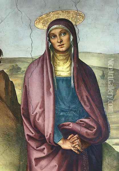 Detail Oil Painting - Pietro Vannucci Perugino