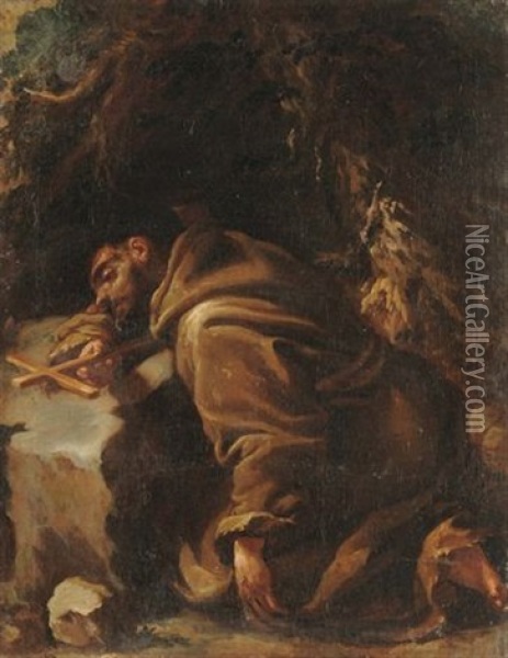 Estasi Di San Francesco Oil Painting - Domenico Mondo