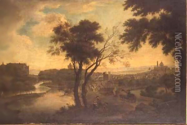 View of Kilkenny Oil Painting - William Ashford