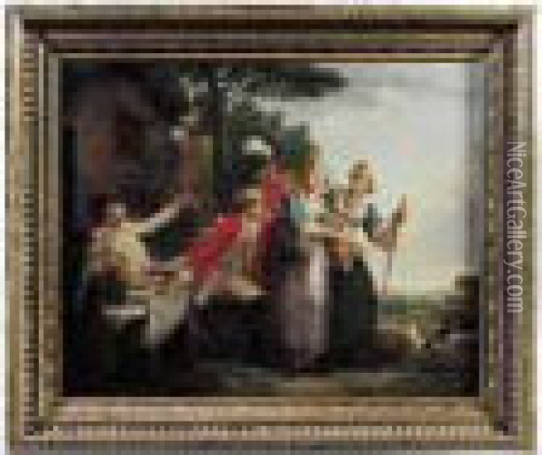 Le Depart Du Conscrit Oil Painting - Louis Joseph, Dit Watteau De Lille