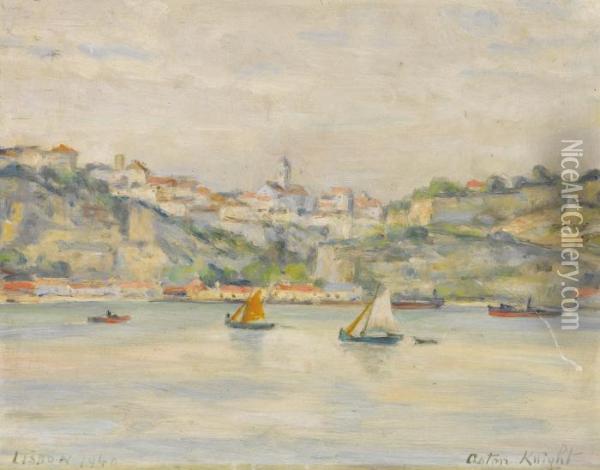 Lisbon Oil Painting - Louis Aston Knight