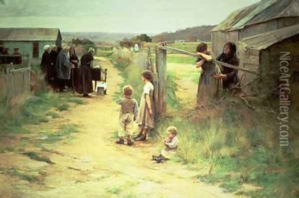 The Widow Oil Painting - Henri Alphonse Laurent-Desrousseaux