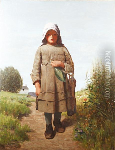 On The Way Home Oil Painting - William Artingstall