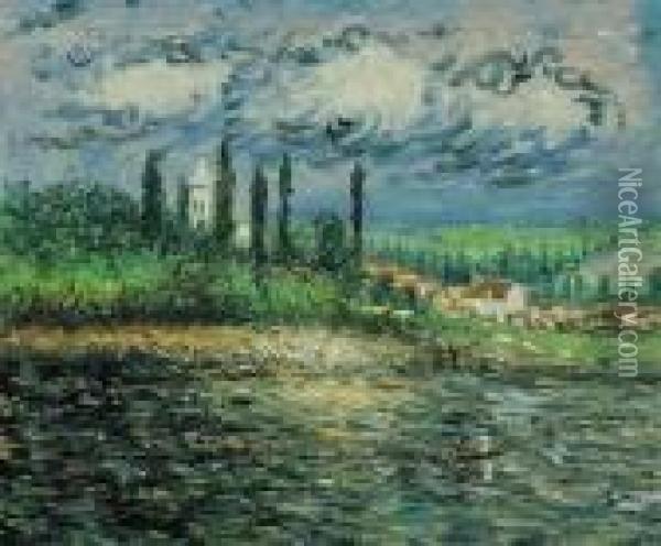 Landscape With Thunderstorm Oil Painting - Claude Oscar Monet