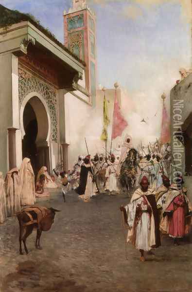 Entrance of Mohammed II into Constantinople Oil Painting - Benjamin Jean Joseph Constant