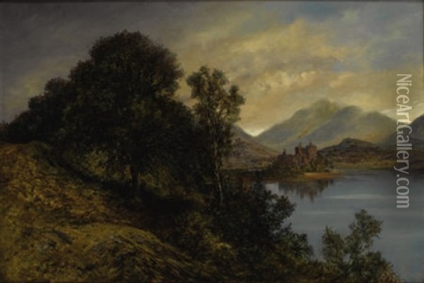 Kilchurn Castle, Loch Awe, Argyleshire, Scotland Oil Painting - Pollock Sinclair Nisbet