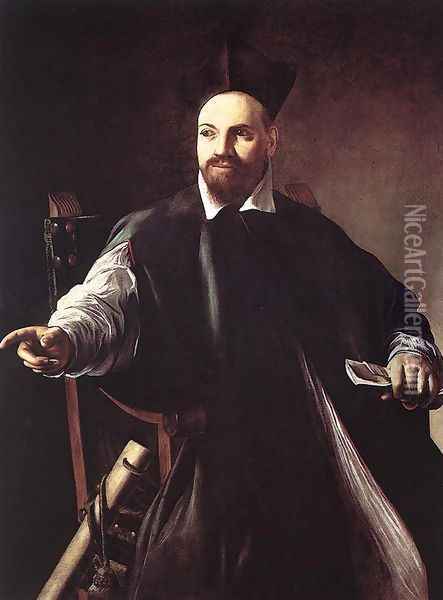 Portrait of Maffeo Barberini 1599 Oil Painting - Caravaggio