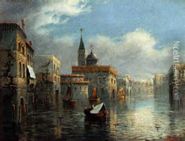 Venetian Waters Oil Painting - James Salt