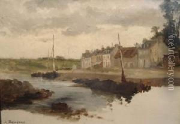 Bateaux Au Port Oil Painting - Louis Timmermans