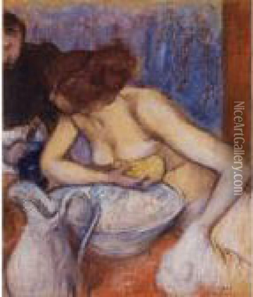 La Toilette Oil Painting - Edgar Degas