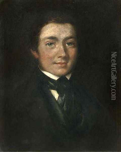Portrait of Josias Herd Harling (1818-1850) Oil Painting - James Ward