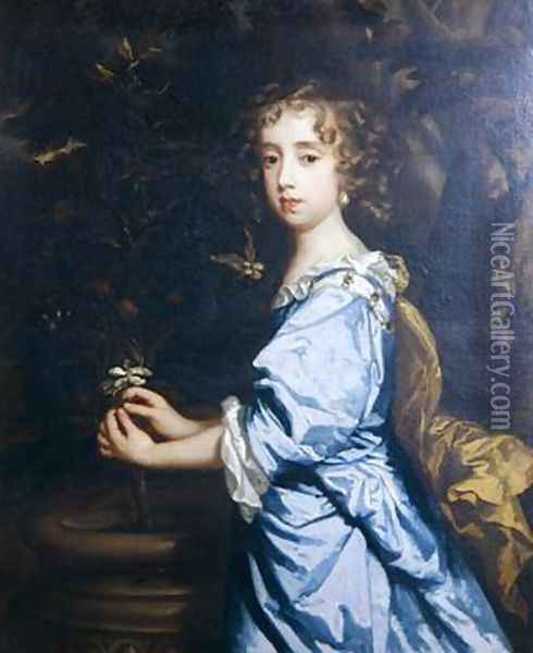 Isabella Dormer aged 8 Oil Painting - Sir Peter Lely
