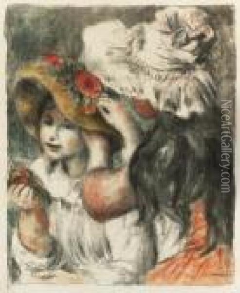 Le Chapeau Epingle Oil Painting - Pierre Auguste Renoir
