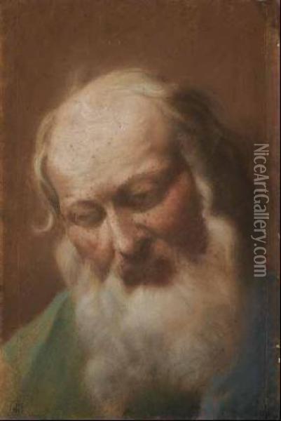 Testa Di San Pietro Oil Painting - Benedetto Luti