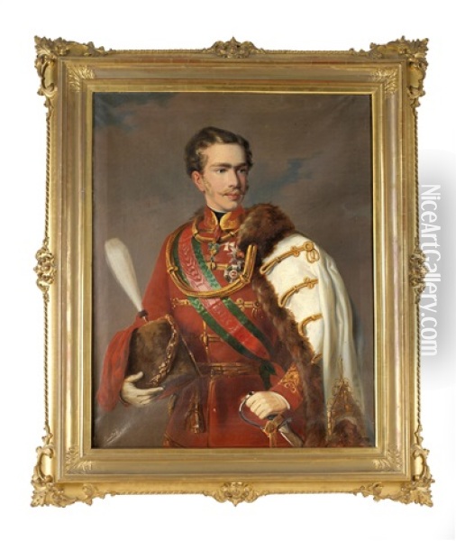 Kaiser Franz Josef I. Von Osterreich Oil Painting - Ede Pesky