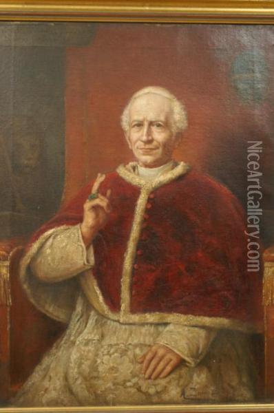 Cardinal Oil Painting - A. Zoffoli