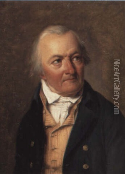 Portrait Of A Gentleman (jean-jacques De Lensert?) Oil Painting - Louis Leopold Boilly