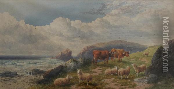 Near Ilfracombe, Devon Oil Painting - Charles Edward Snr Brittan