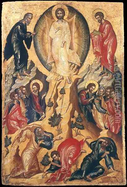 Transfiguration of Christ Oil Painting - Cretan Unknown Master