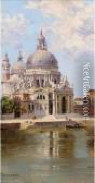 Santa Maria Della Salute, Venice Oil Painting - Antonietta Brandeis