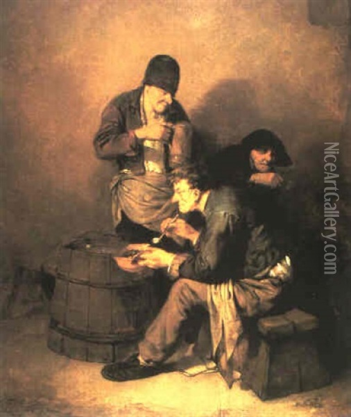 Fumeurs Dans Une Taverne Oil Painting - Cornelis Pietersz Bega