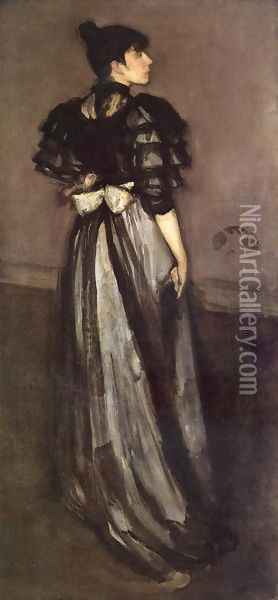 Mother of Pearl and Silver: The Andalusian Oil Painting - James Abbott McNeill Whistler