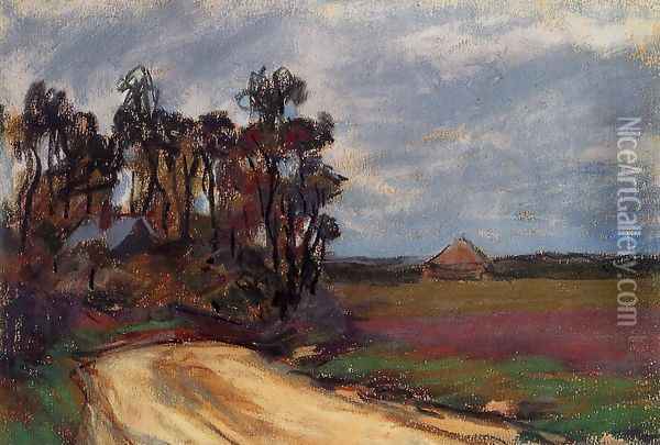 The Road And The House Oil Painting - Claude Oscar Monet