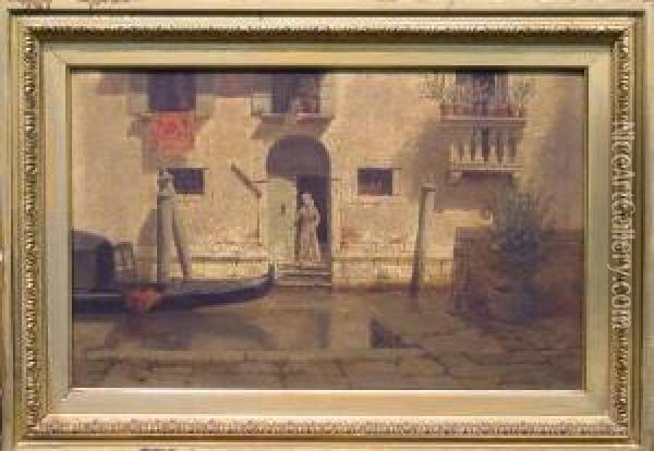 Venetian Doorway Oil Painting - Burr H. Nicholls