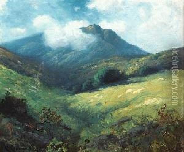 Clouds Upon Mt. Tamalpais Oil Painting - Carl Henrik Jonnevold