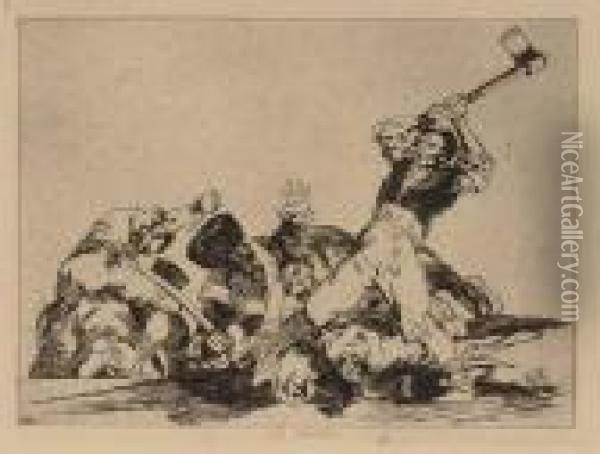 Lo Mismo Oil Painting - Francisco De Goya y Lucientes