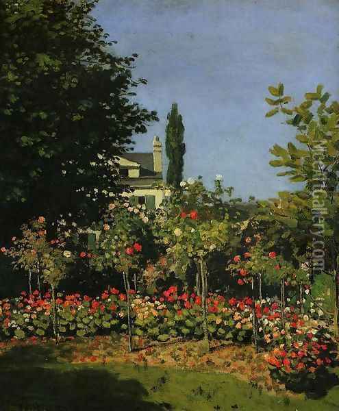 Garden in Flower 1866 Oil Painting - Claude Oscar Monet