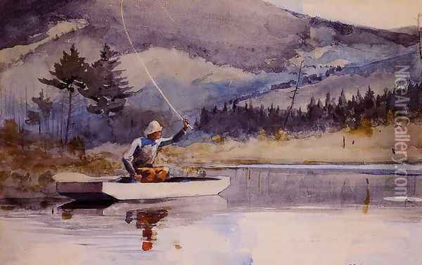 Quiet Pool on a Sunny Day Oil Painting - Winslow Homer